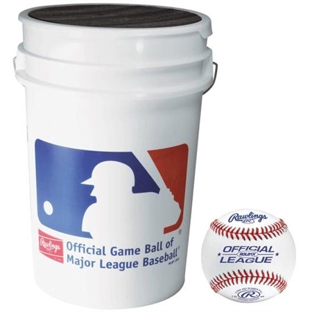 Rawlings Bucket O Baseballs - 12 Pack Official Practice Baseballs for Training, Pitching & Fielding | Perfect for Baseball Drills, Batting Practice & Team Training Sessions