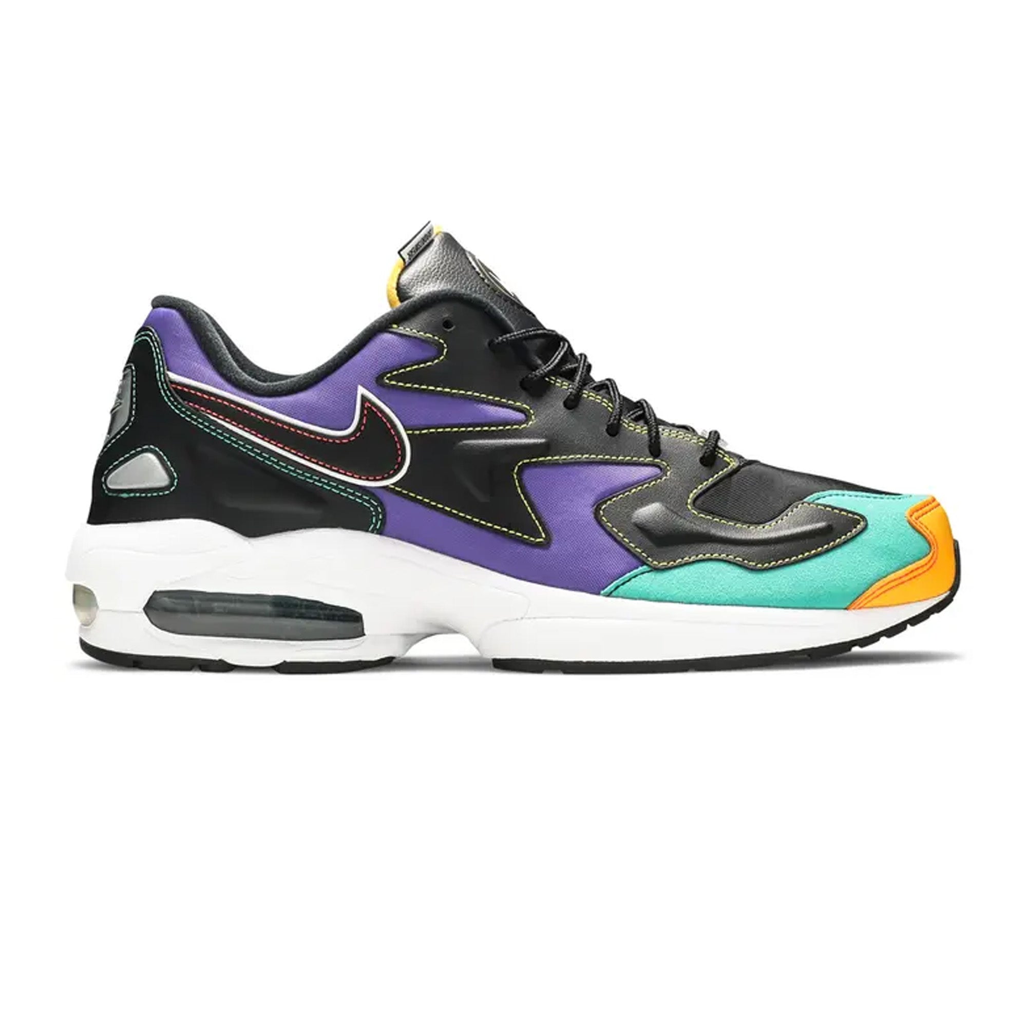 Nike Air Max 2 Light 'Black Contrast Stitching' Men's Running Shoes 2021 - Comfortable Retro Sneakers for Jogging, Gym Workouts & Casual Streetwear Fashion