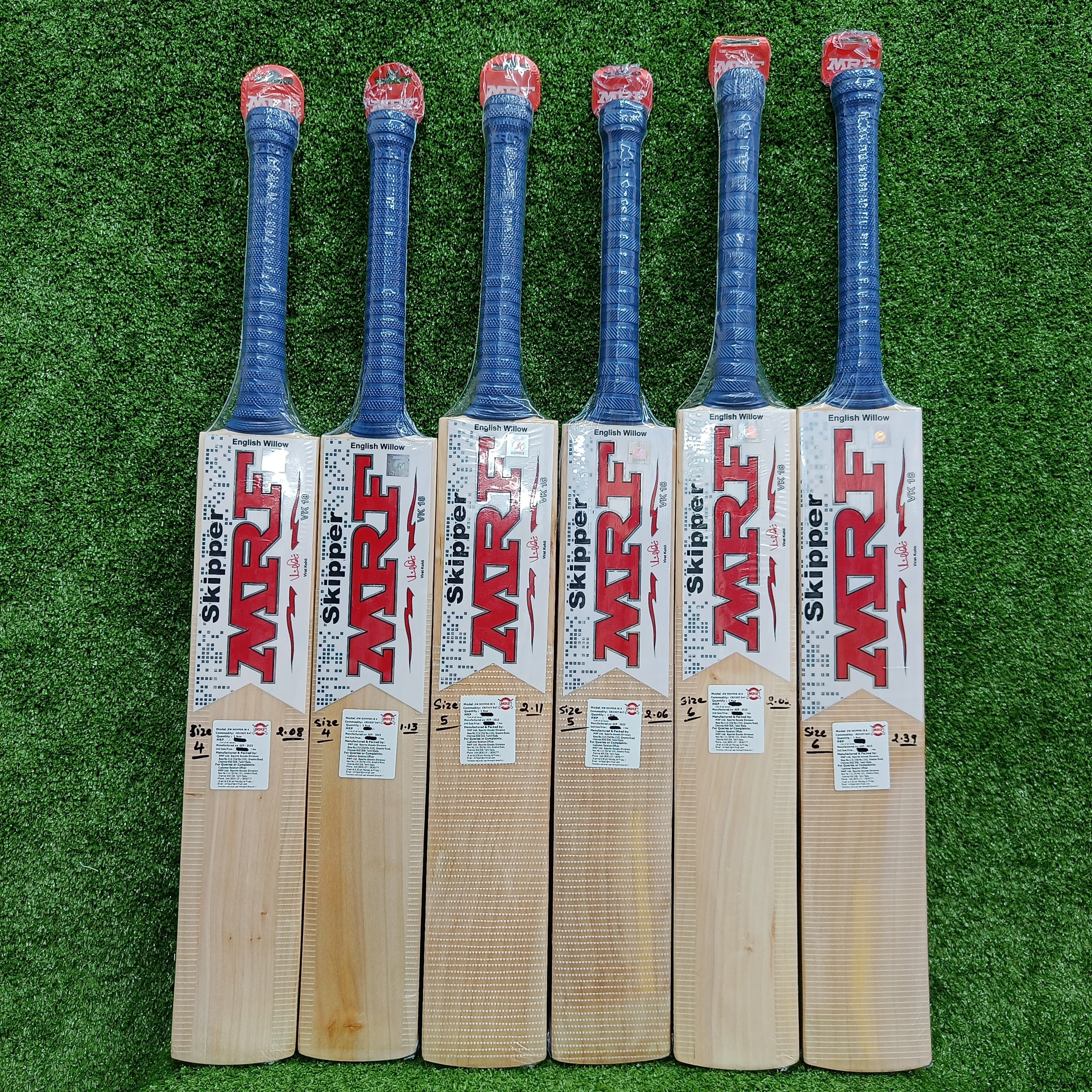 MRF Skipper Junior Cricket Bat - English Willow Youth Cricket Bat for Kids & Teens - Perfect for Training, Matches & School Cricket Clubs