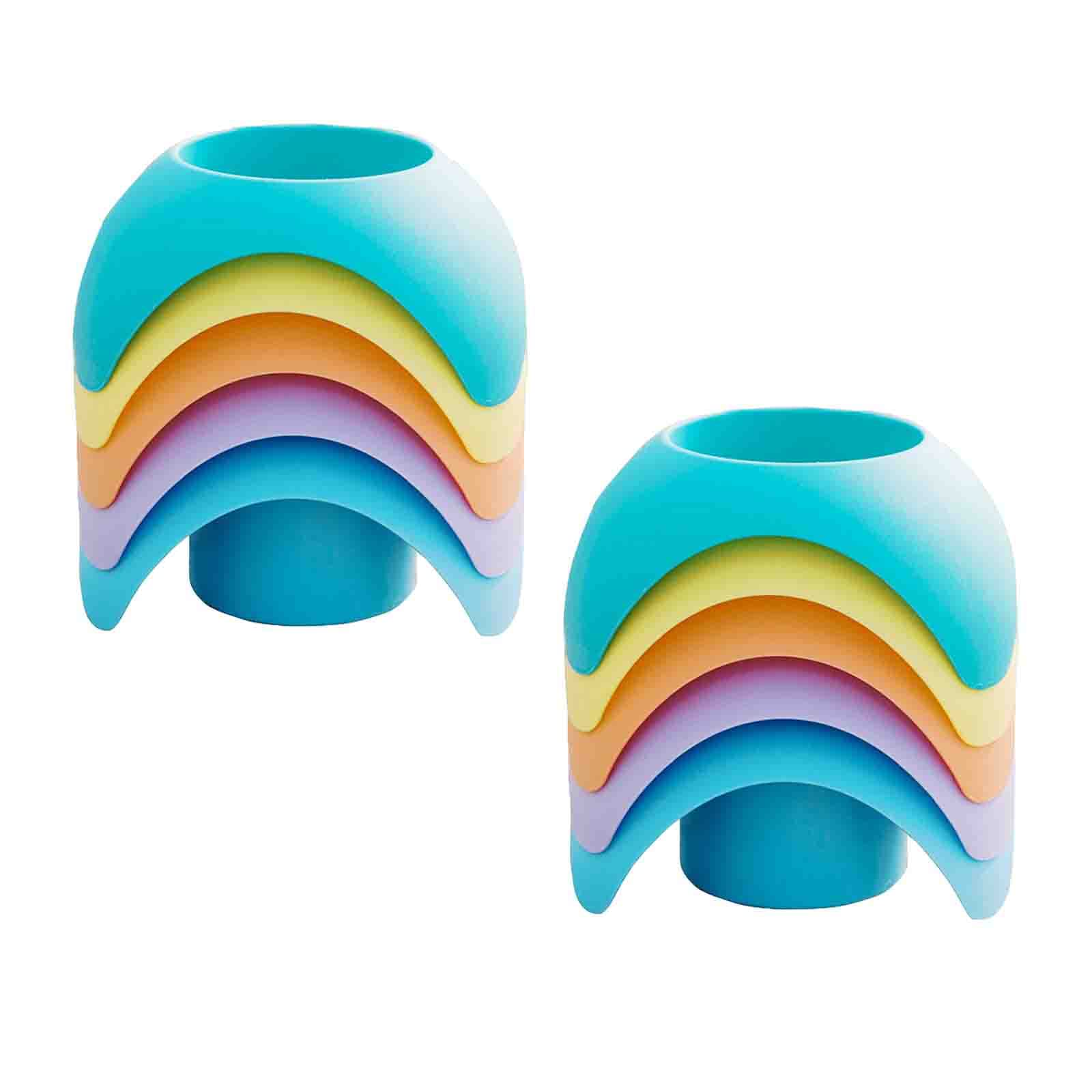 5/10 Pack Beach Sand Coasters - Multifunctional Drink Cup Holder for Beverages, Phone & Sunglasses | Portable Beach Accessories for Pool, Picnic, Camping & Outdoor Activities