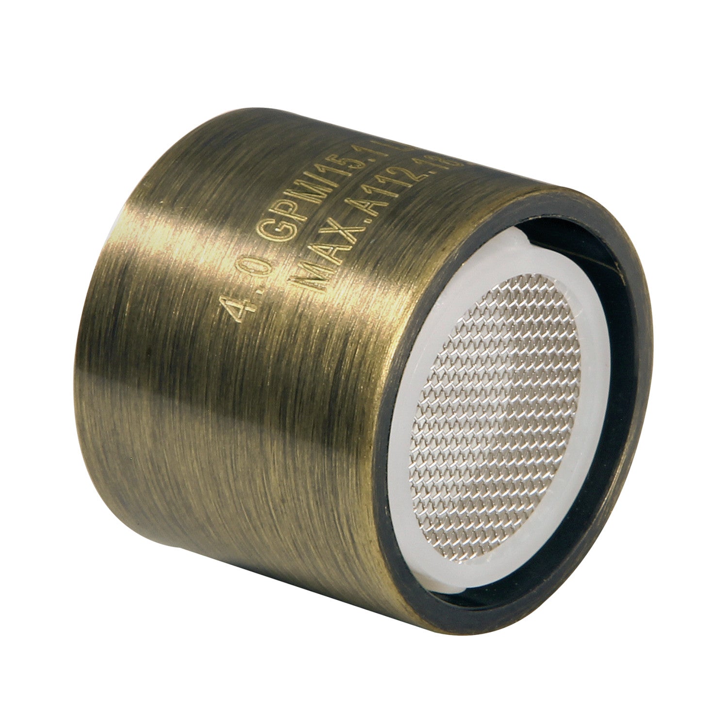 Cal Green KSSA4103 4.0 GPM Female Water Saving Aerator in Antique Brass - Perfect for Kitchen & Bathroom Faucets, RV & Camper Sinks
