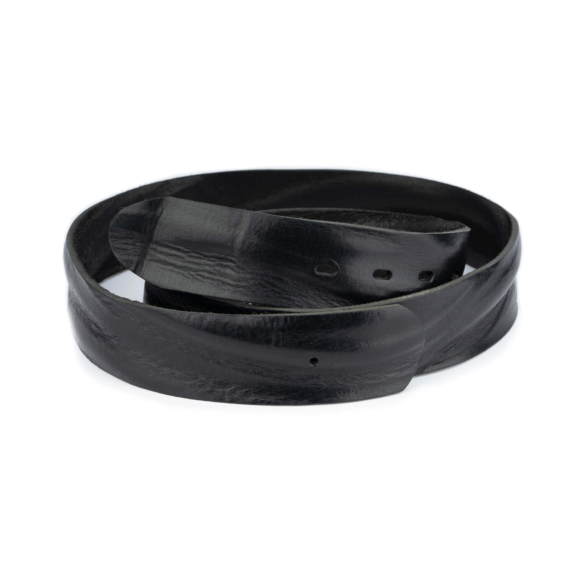 Men's 4.0cm Black Genuine Leather Belt Strap Replacement for Versace Buckles - Premium Dress Belt for Business, Formal & Casual Wear