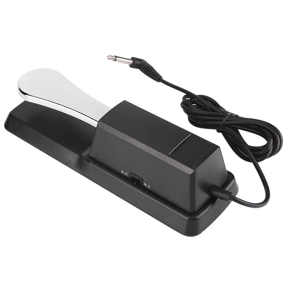 Universal Sustain Pedal for Digital Piano - Black Damper Keyboard Pedal Compatible with Electronic Pianos | Perfect for Home Studios, Live Performances & Music Practice