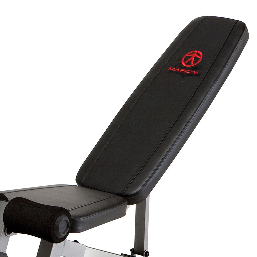 Marcy SB 510 Utility Weight Bench - Adjustable Strength Training Bench for Home Gym Workouts - Perfect for Dumbbell Exercises, Sit-Ups & Full-Body Workouts