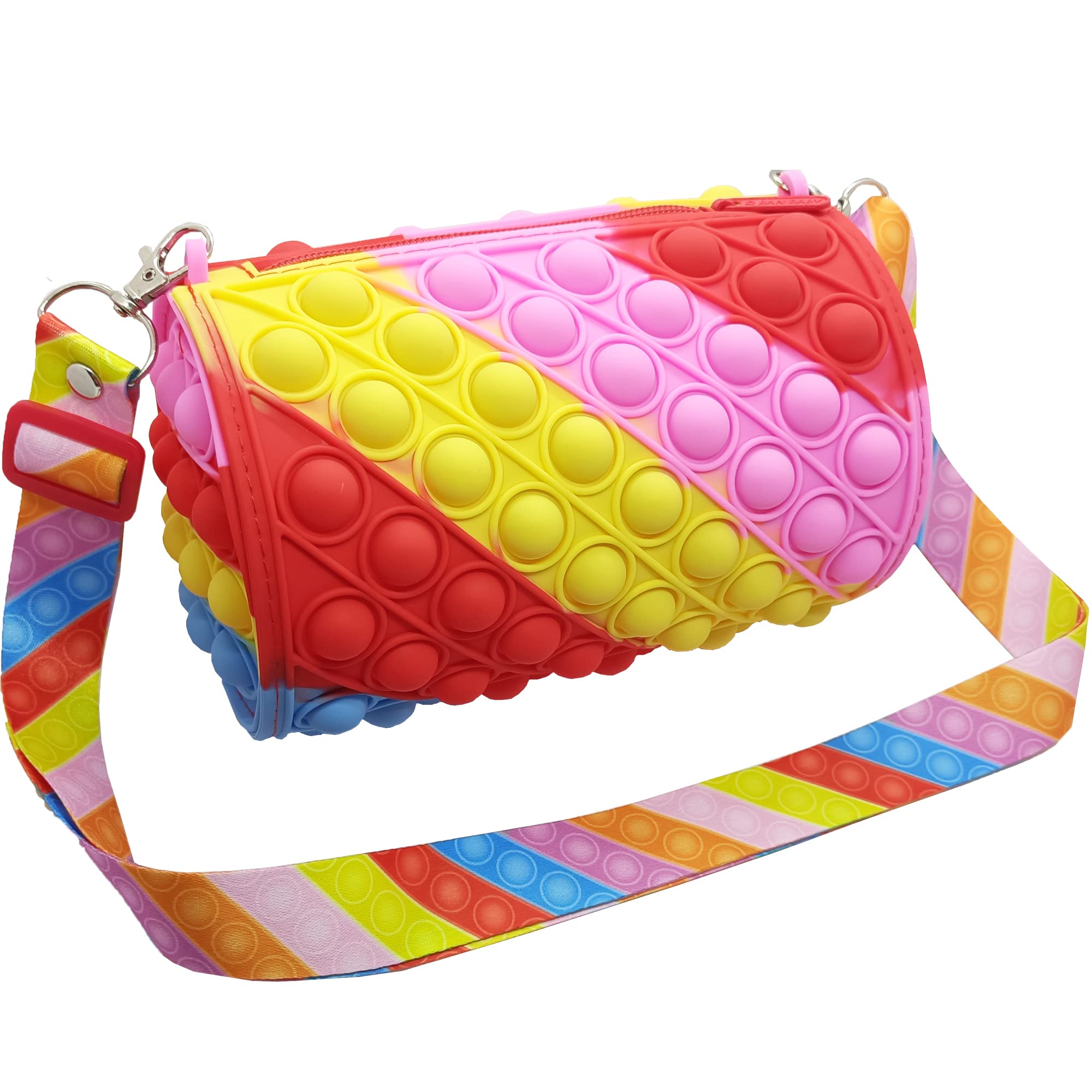 KANSUN PAUL Pop Purse Fidget Bag Toy - Sensory Bubble Crossbody Shoulder Bag for Girls & Teens - Silicone Stress Relief Gift for Birthday, Christmas, Thanksgiving Party Favors | Anxiety Relief, Classroom Sensory Toy, Travel Stress Buster