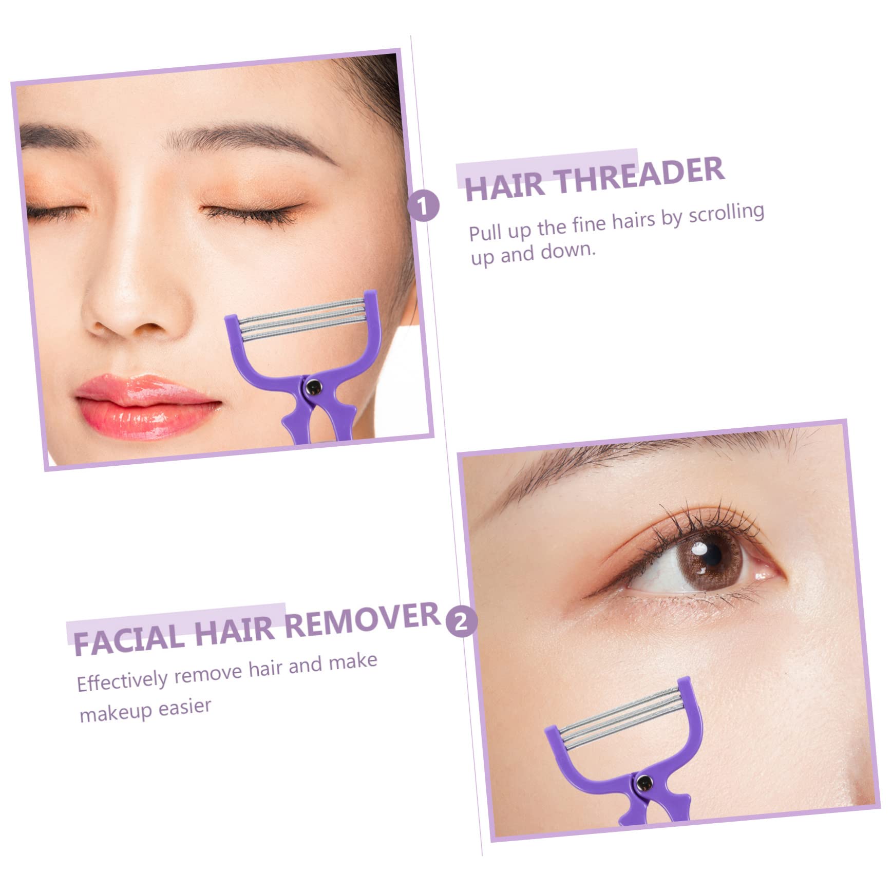 Spring Facial Hair Removal Tool for Women - Manual Hair Threader, Long-Lasting Results, No Harsh Chemicals (Random Color) | Perfect for Eyebrow Shaping & Upper Lip Hair Removal