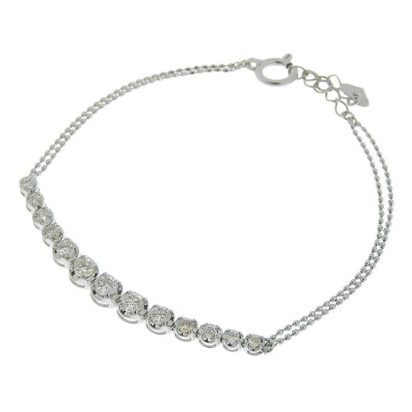 18K Diamond Row Bracelet - Luxury Gold Tennis Bracelet with Sparkling Diamonds - Perfect for Weddings, Anniversaries & Special Occasions