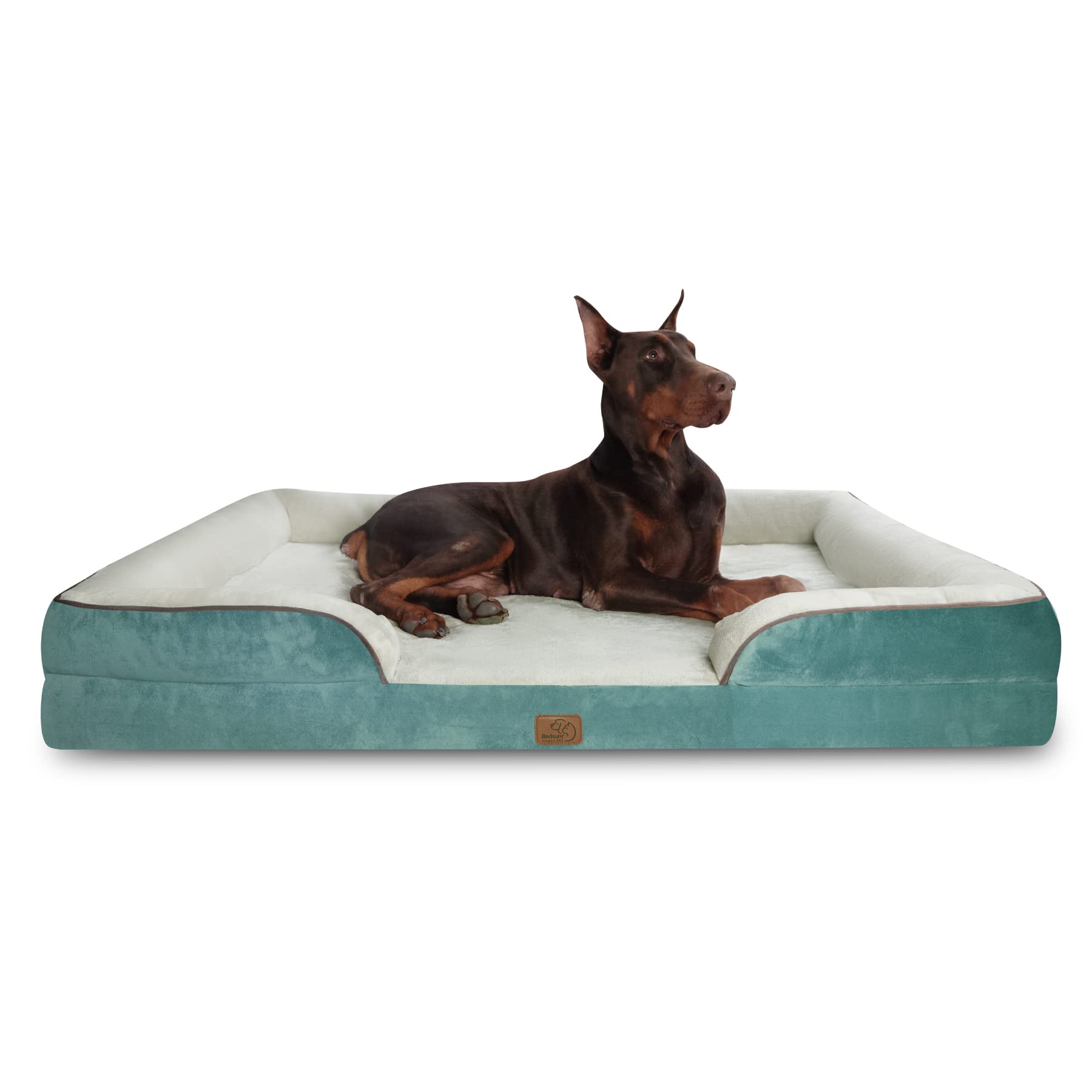 Bedsure Orthopedic Dog Bed for Medium Large & Extra Large Dogs - Supportive Foam Sofa with Removable Washable Cover, Waterproof Lining & Non-Slip Bottom - Perfect for Living Room, Bedroom & Pet-Friendly Spaces