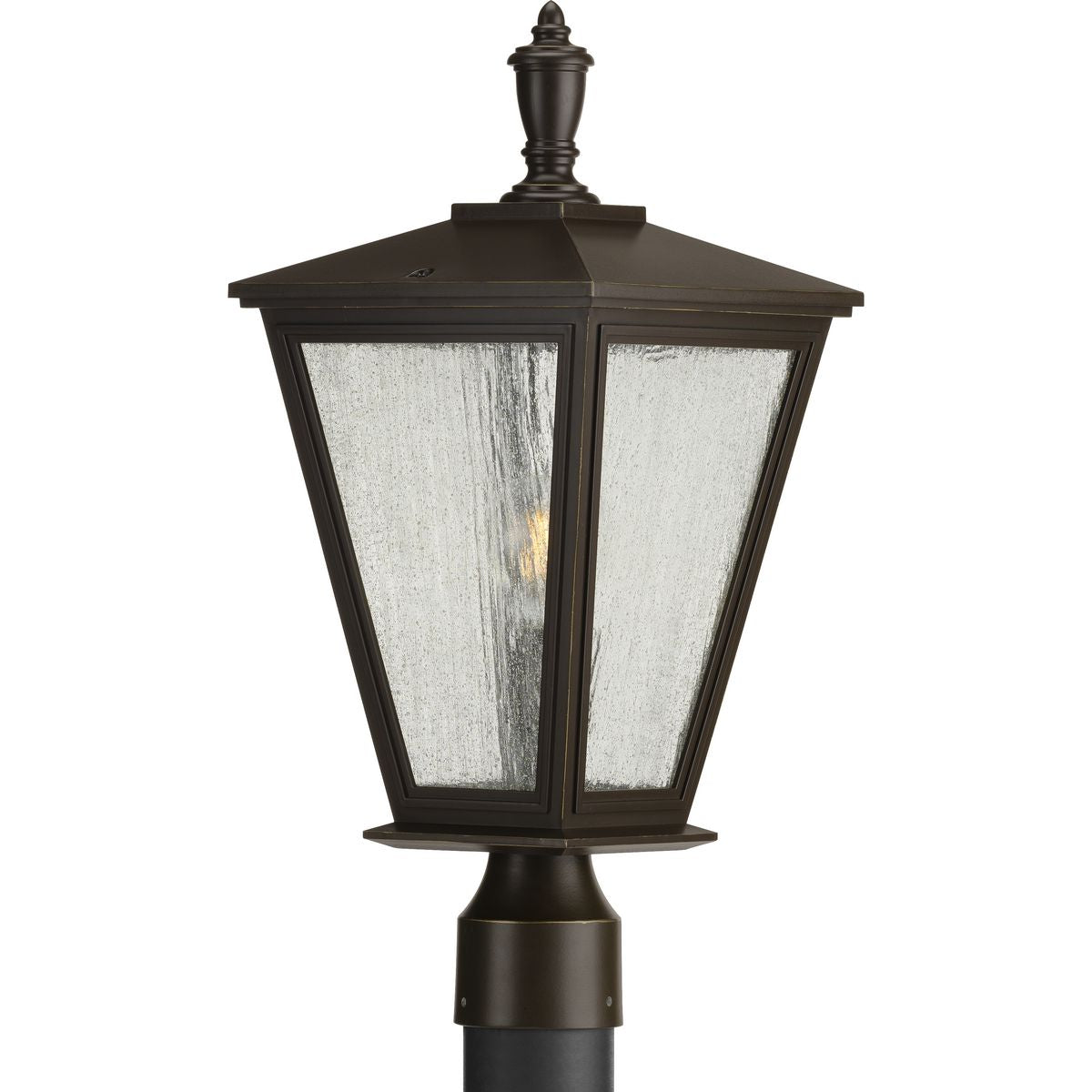 Cardiff Collection One Light Post Lantern with DURASHIELD Finish - Outdoor Wall Mounted Lighting for Porch, Garden, and Pathway