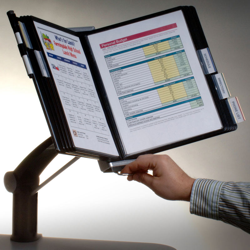 ReachFile™ 10 Pocket Arm Reference Organizer - Medical Chart Organizer for Nurses & Doctors - Perfect for Hospital, Clinic & Healthcare Professionals
