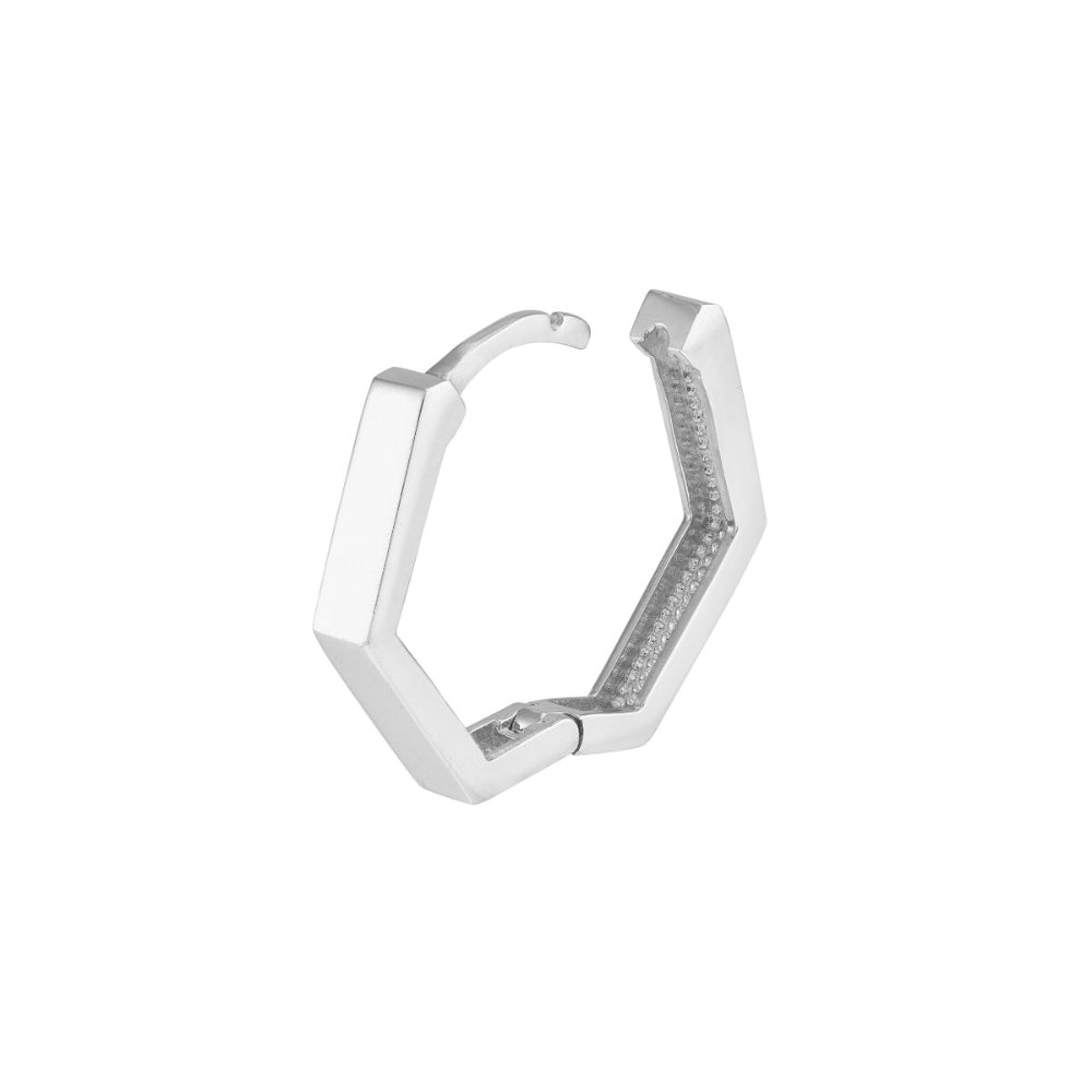 14K Gold Mini Pentagon Hoop Earrings for Women - Dainty Geometric Jewelry for Everyday Wear & Special Occasions