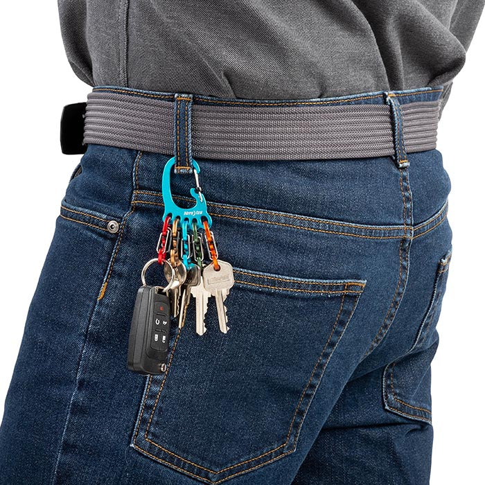 BigFoot Locker Key Rack - Heavy Duty Aluminum Key Holder for Wall Mounting - Organize Keys for Home, Office, Gym or School Locker