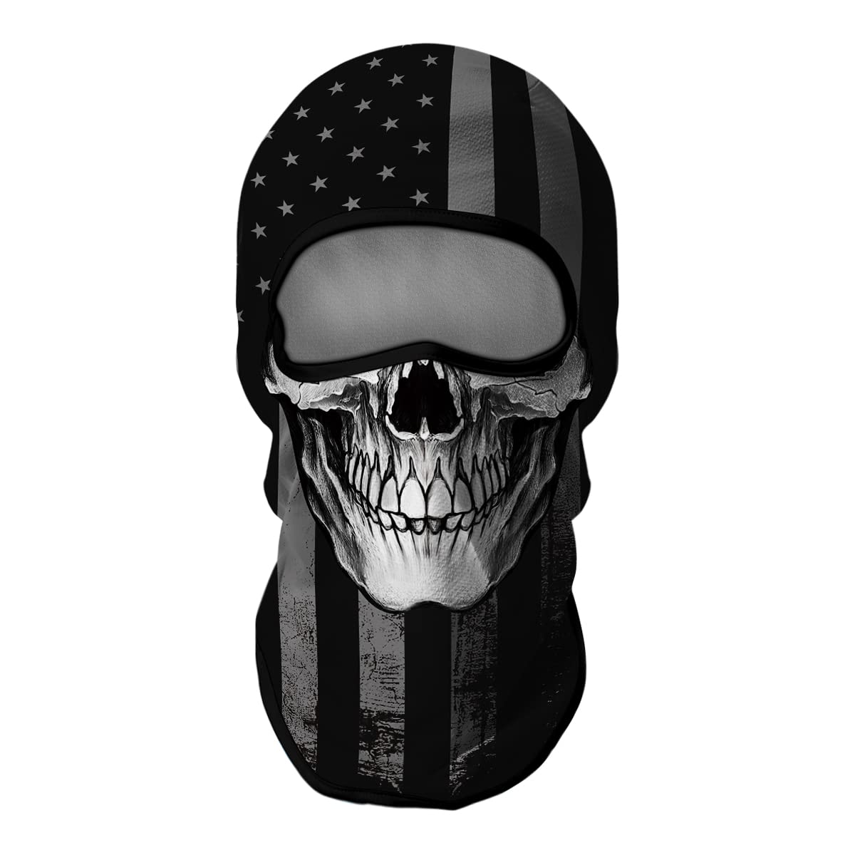 3D Skull Full Face Balaclava Mask - UV Sun Protection for Motorcycle, Ski, Cycling & Fishing - Men's Winter Sports & Outdoor Activities Gear