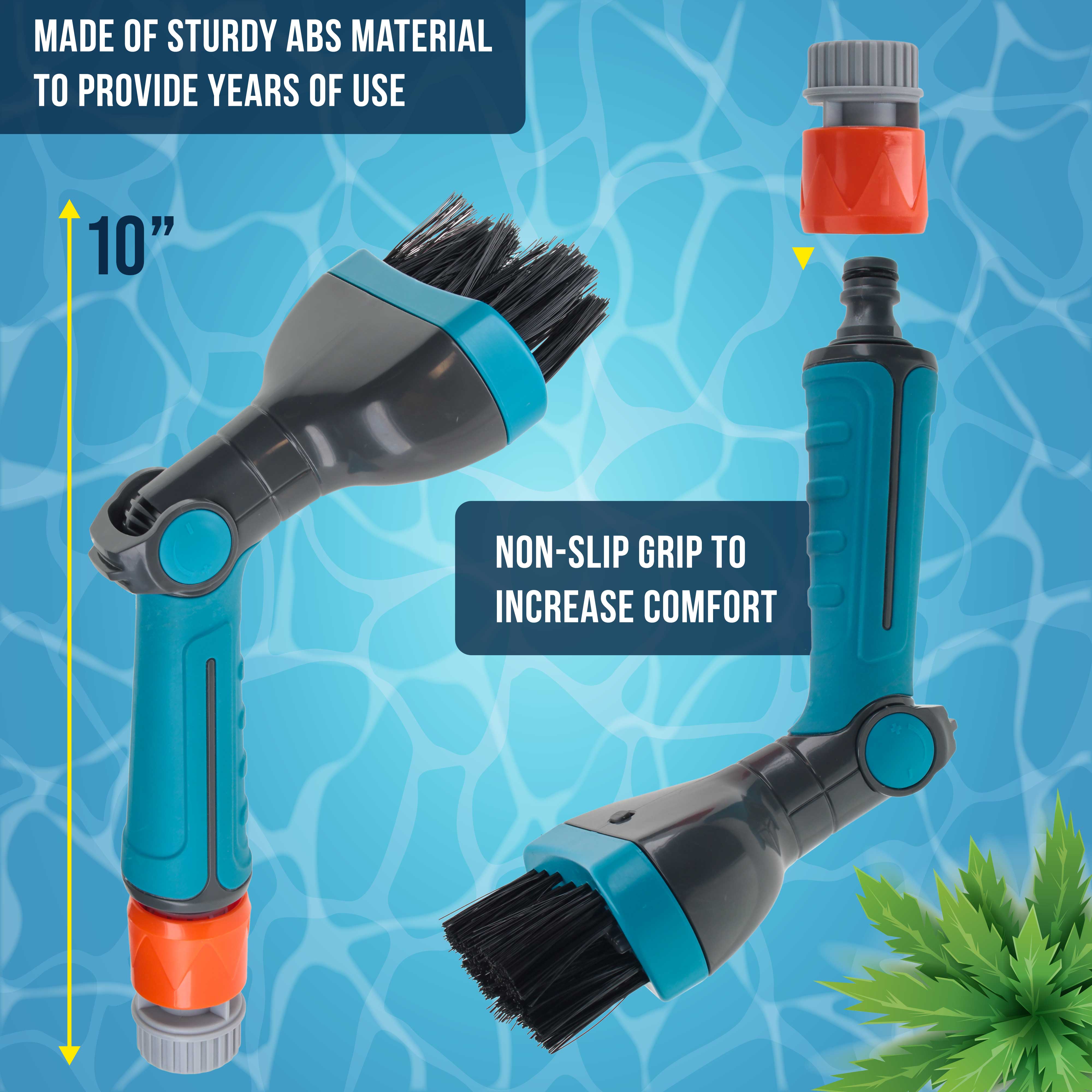 **Durable Pool & Spa Filter Cartridge Cleaner Tool with Scrub Brushes & 8 Powerful Water Jets – Quickly Removes Dirt & Debris – Ideal for In-Ground & Above-Ground Pools**