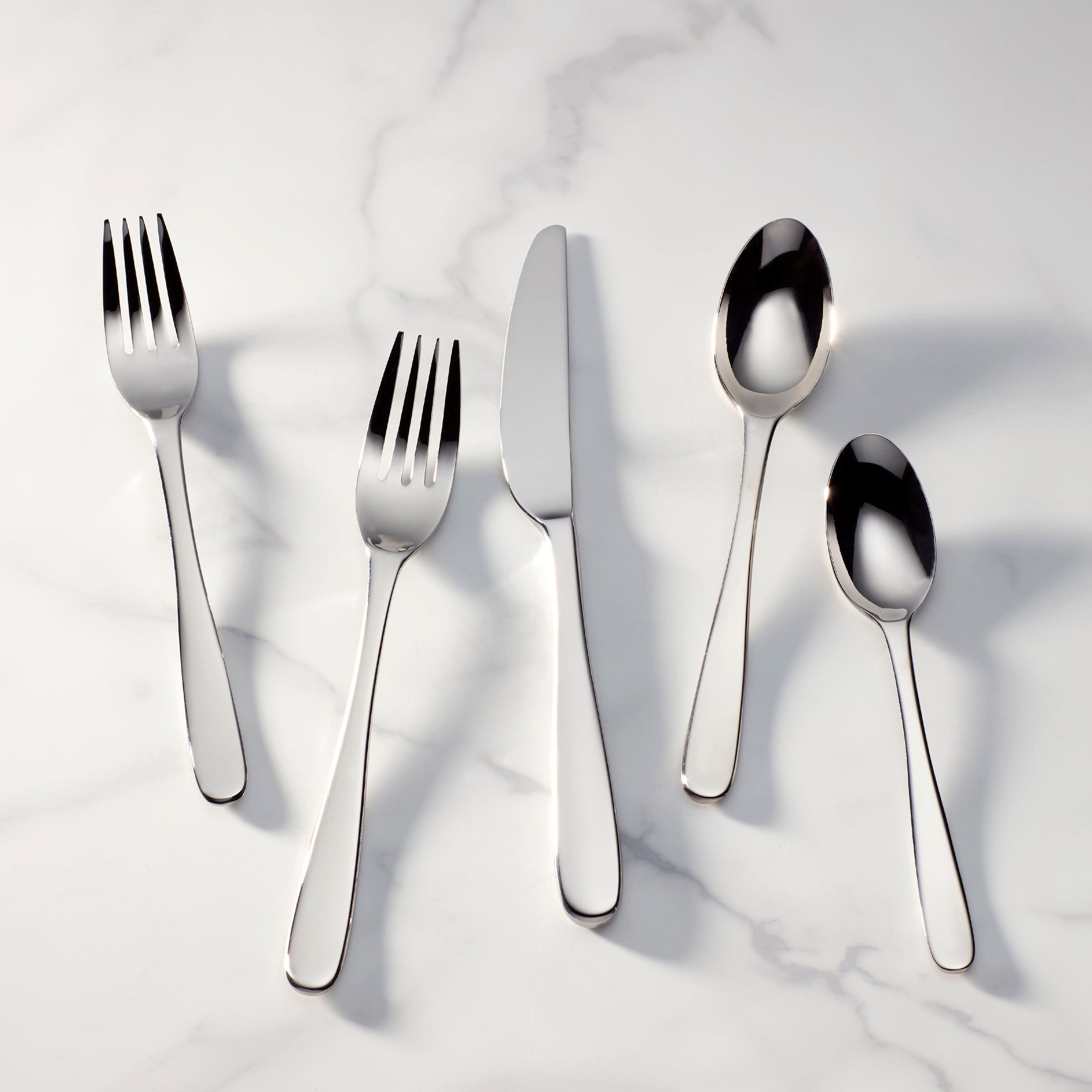 Stratton 65-Piece Stainless Steel Flatware Set - Service for 12, Elegant Silverware for Dining, Wedding & Home Entertaining