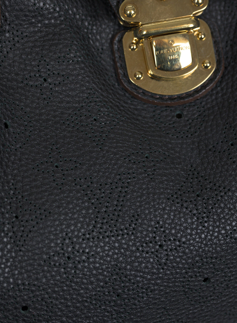 Authentic Louis Vuitton Mahina Cirrus PM Black Leather Handbag - Luxury Designer Tote for Women, Perfect for Work, Travel & Evening Events