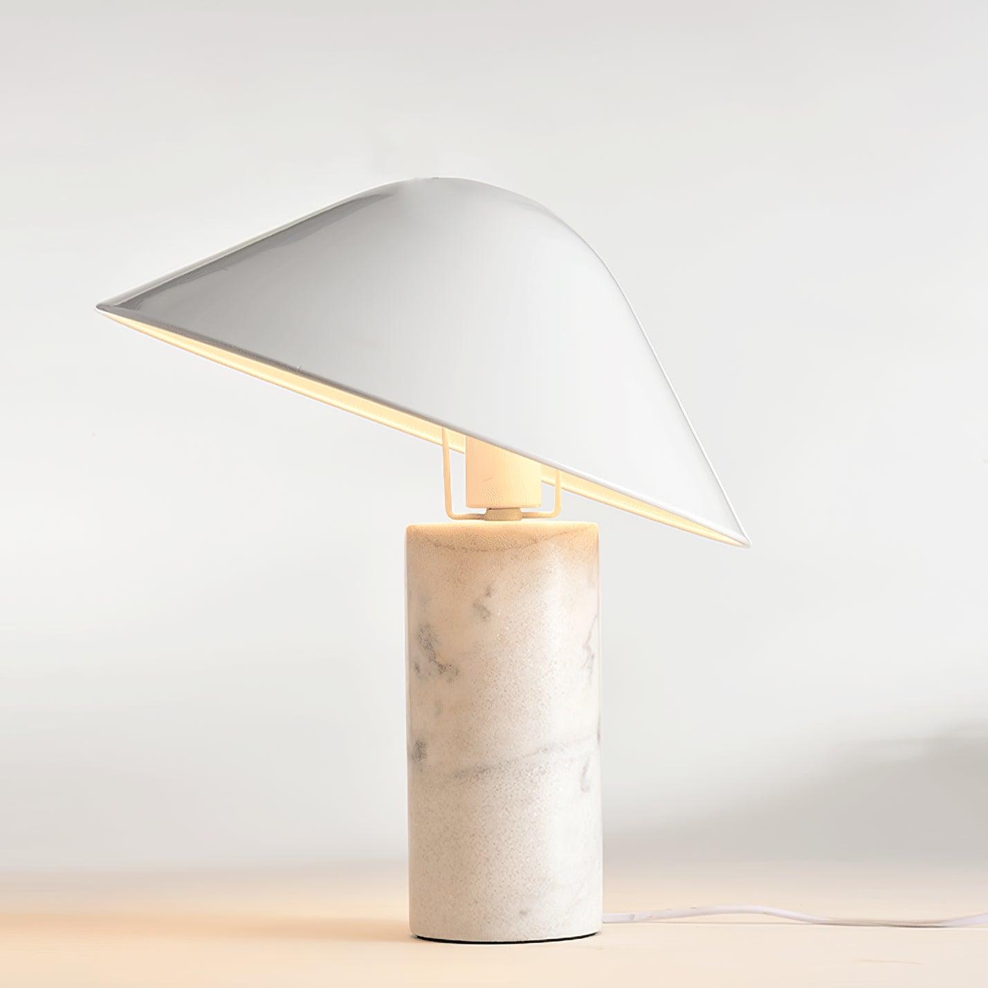 Elegant Adelaide Marble Table Lamp - Modern Home & Office Decor, Perfect for Bedroom, Living Room, and Study Desk Lighting
