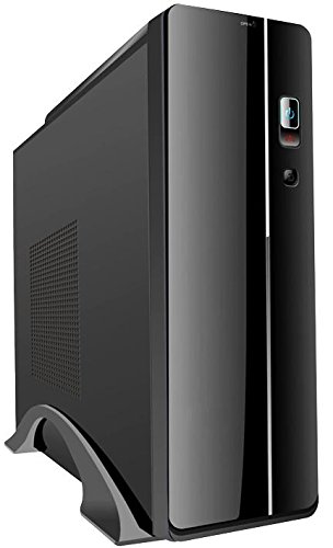 300W Slim Micro ATX Computer Case - Black Mini Tower for Micro ATX & Mini ITX Motherboards | Perfect for Compact Gaming & Office PC Builds