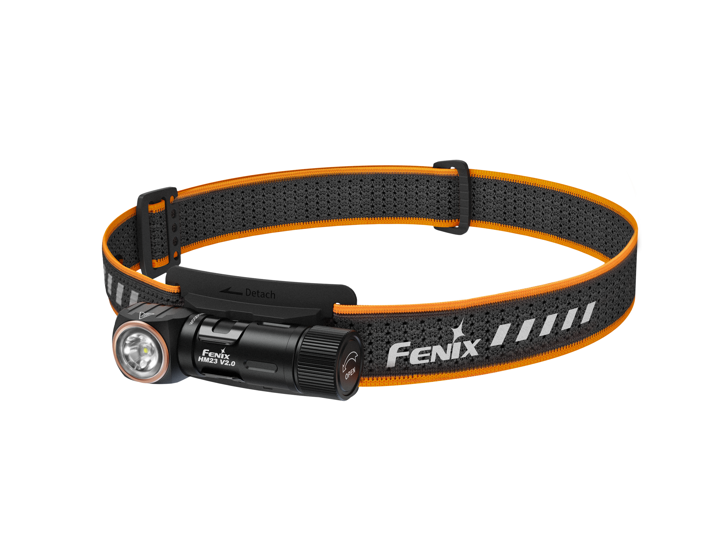 Fenix HM23 V2.0 Lightweight Detachable AA Headlamp - Rechargeable LED Headlight for Camping, Hiking & Outdoor Adventures