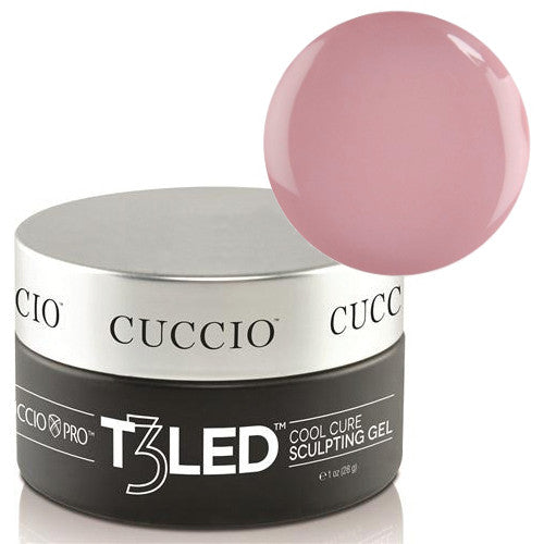 CUCCIO T3 LED/UV Controlled Levelling Gel - 1oz Welsh Rose - Professional Nail Leveling Gel for LED/UV Lamps - Perfect for Salon & Home Manicures