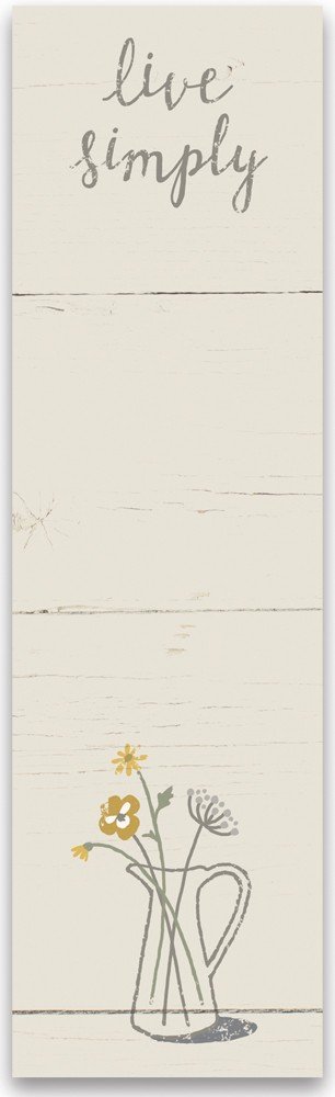 Primitives by Kathy List Notepad - Live Simply Office Supplies for Daily Tasks, Grocery Lists & Reminders