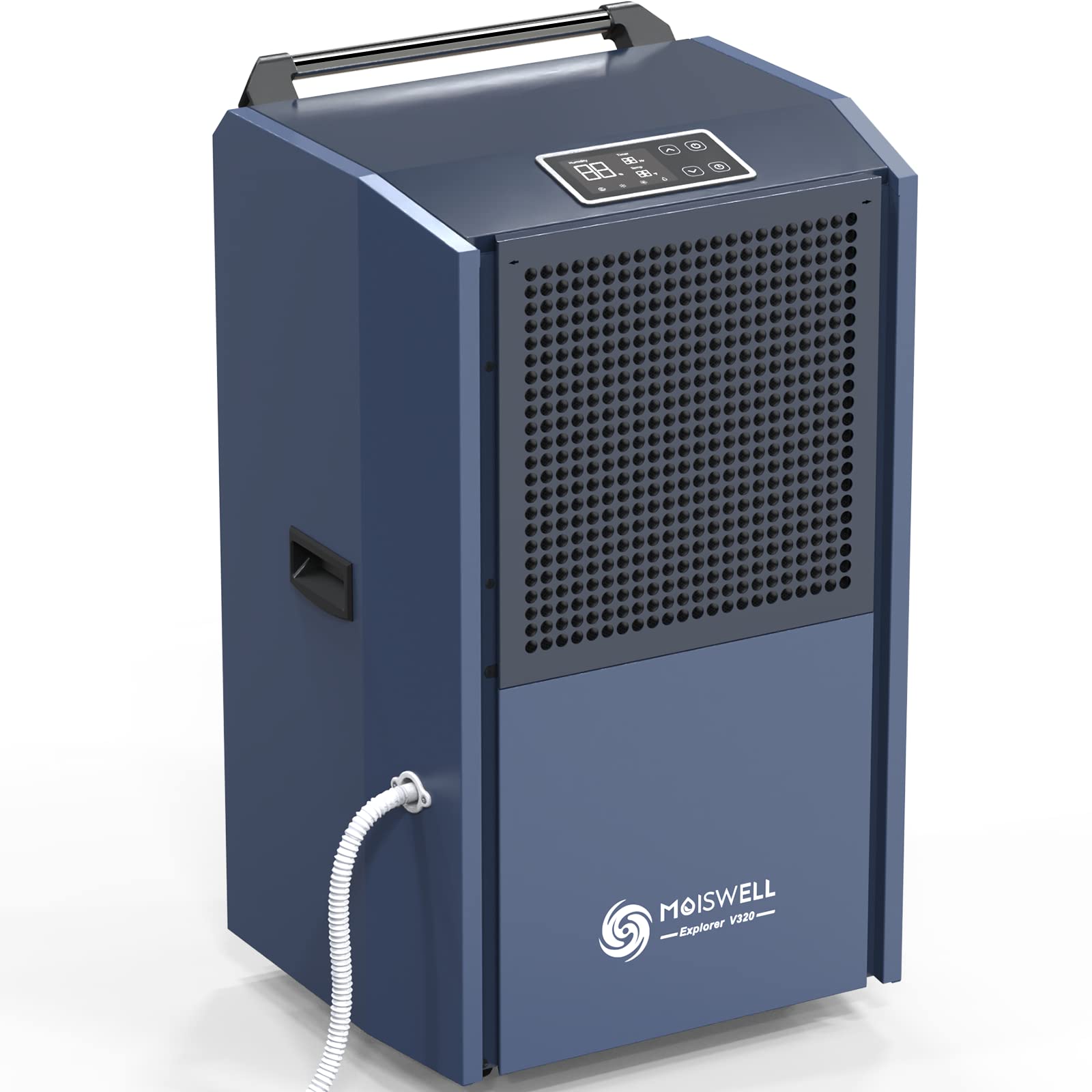 305 Pint Commercial Dehumidifier for Industrial & Large Spaces - Heavy Duty Basement, Warehouse Dehumidifier with Drain Hose - Water Damage Restoration Equipment - 5 Year Warranty - Ideal for Flood Cleanup, Construction Sites & Mold Prevention