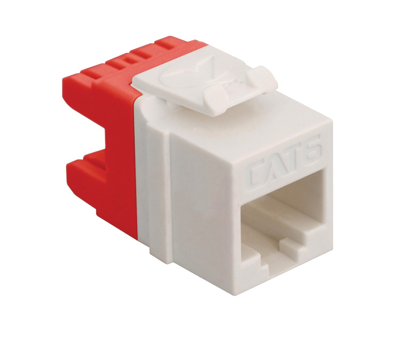 High-Speed Cat 6 Ethernet Module - White HD Network Connector for Home & Office Networking