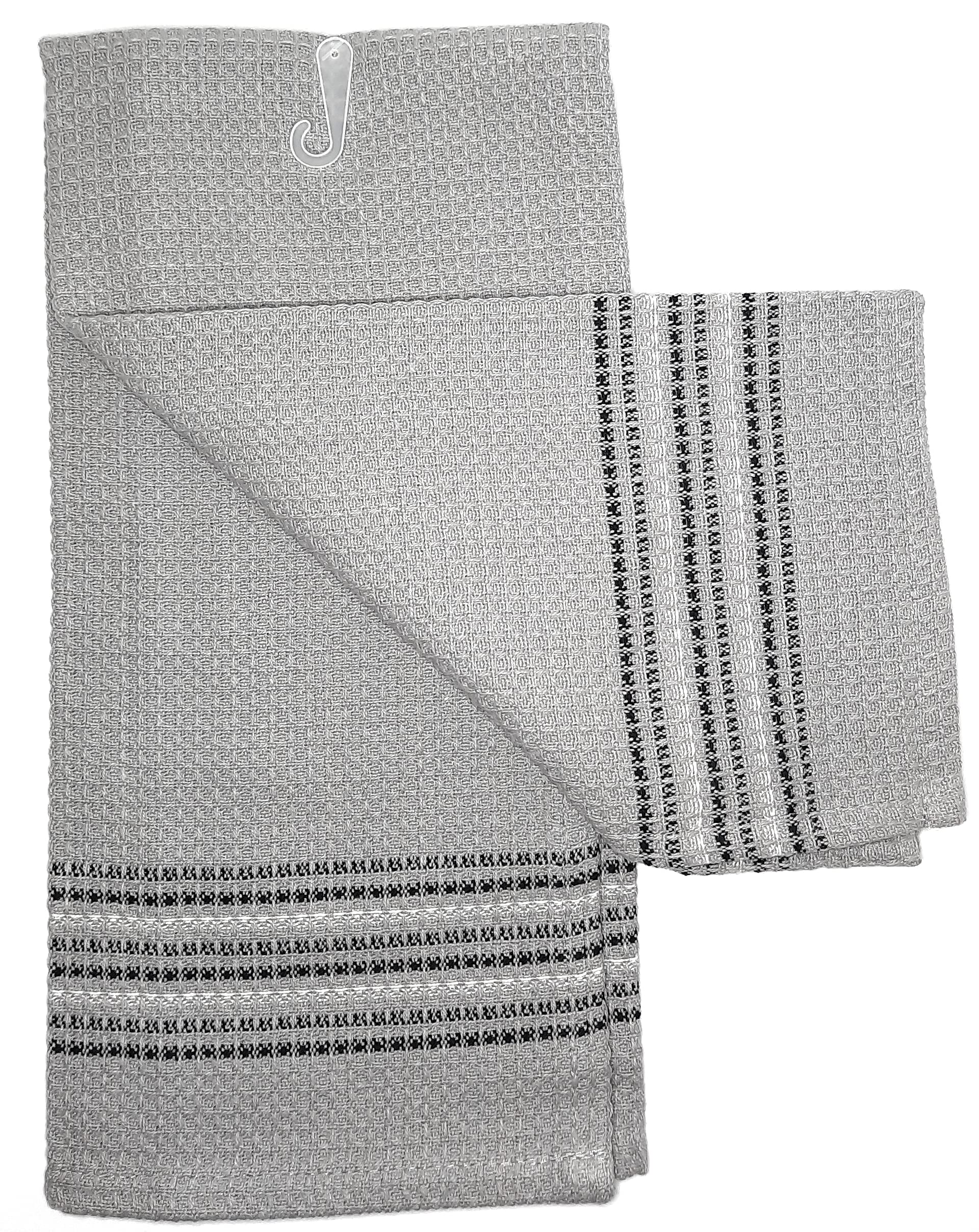 Fun and Cute Sayings Decorative Waffle Kitchen Towels - Absorbent Dish & Hand Towels for Cooking, Baking, and Home Decor