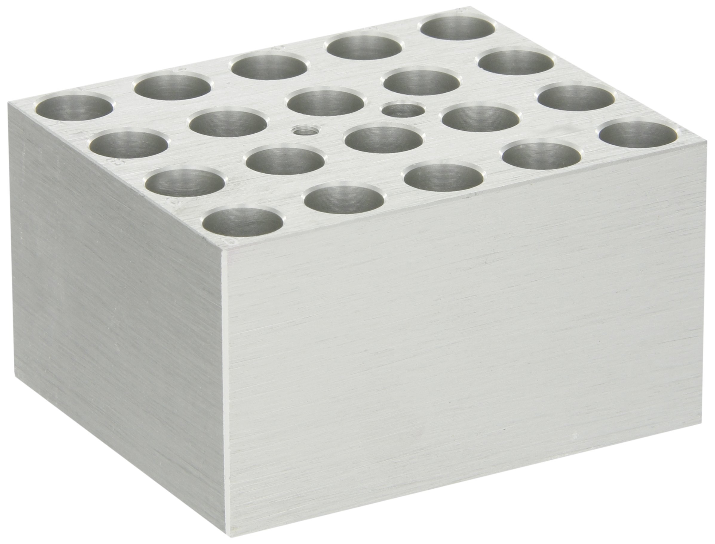 D1112 Aluminum Dry Bath Block for AccuBlock Digital Dry Bath - Holds 20 x 12mm Tubes | Lab Equipment for PCR, DNA, RNA Sample Heating & Incubation
