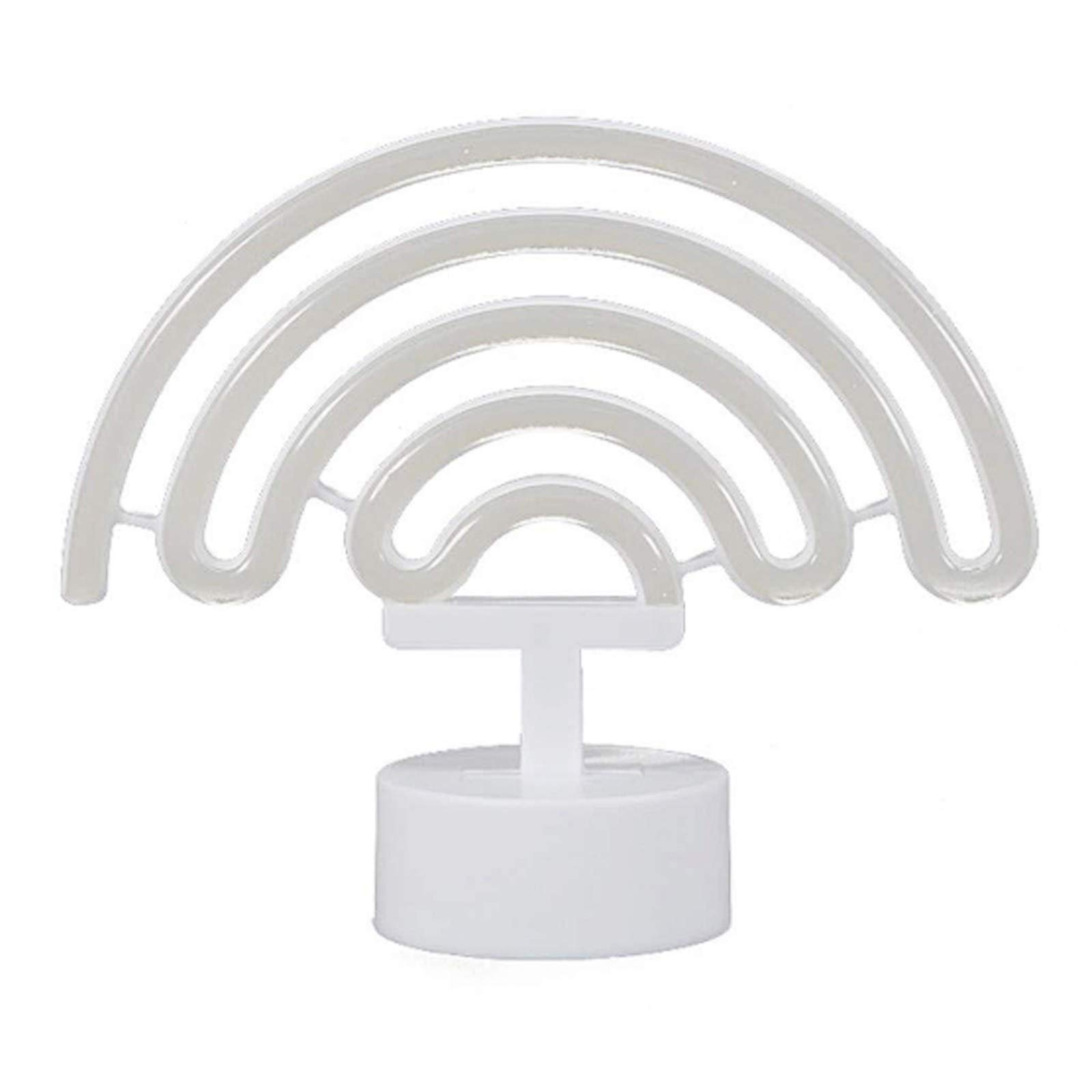 Boddenly Base Neon Night LED Styling Lights - Small Motion Activated Stair Lights for Home Decor, Bedroom, Hallway, and Outdoor Steps (White, One Size)