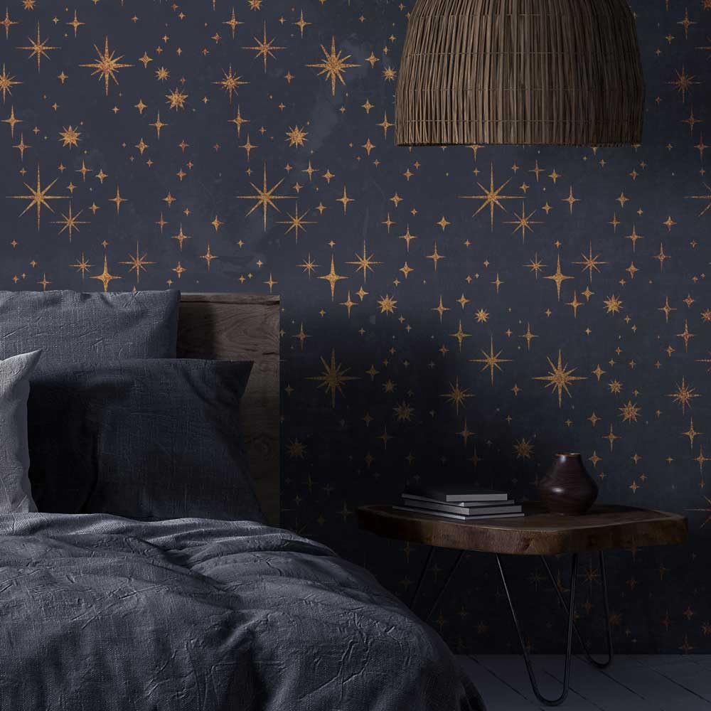 Night Stars Wall Stencils for Painting - Large DIY Cosmic Pattern Stencil Kit for Bedroom & Nursery Decor - Reusable Wall Art Templates for Home Painting Projects (Perfect for Kids Rooms, Ceiling Decor & Creative Wall Designs)