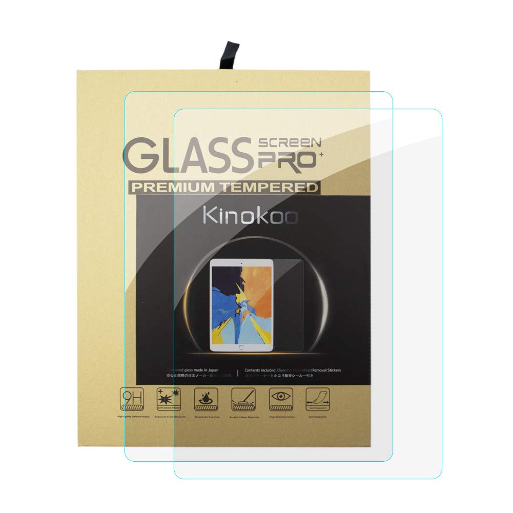 Kinokoo Tempered Glass Screen Protector for iPad 10.2-inch (7th Generation 2019) - Anti-Scratch, Blue Light Blocking, HD Clear Protection [2-Pack] - Perfect for Work, Study & Entertainment