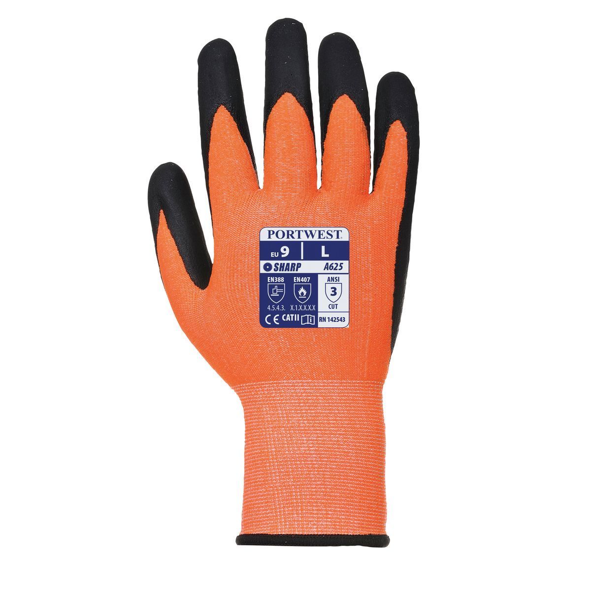 Cut Resistant PU Gloves Style A625 by Vis Tex - Durable Safety Gloves for Kitchen, Construction & DIY Projects