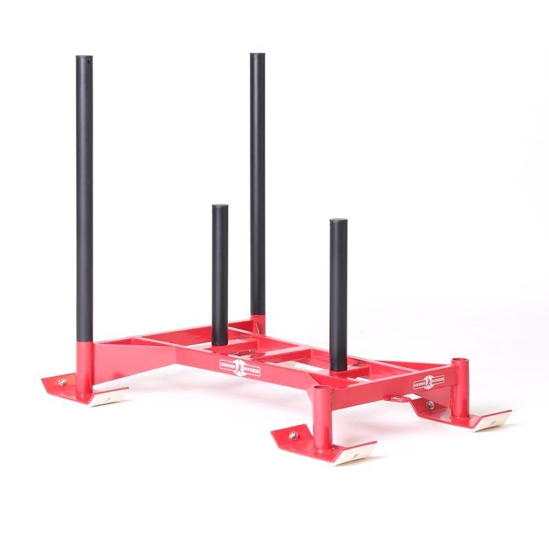 Gronk Fitness Professional Power Sled - Heavy Duty Red Training Sled for Football, Strength & Conditioning Workouts | Perfect for Speed Training, HIIT & Gym Equipment