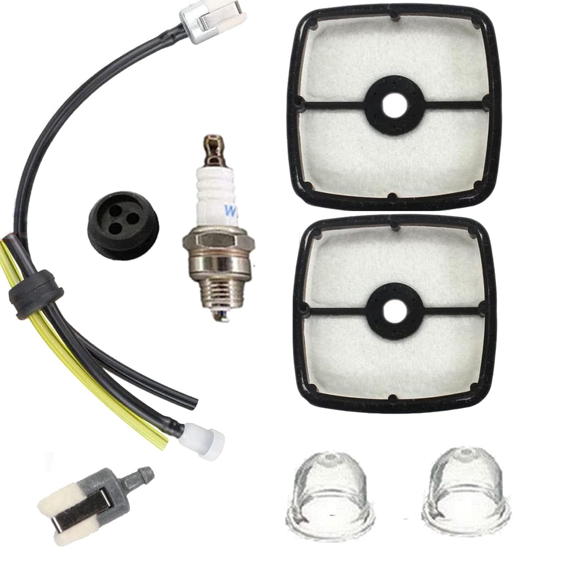 Echo 237 Tune Up Kit - Compatible with Models 200, 201, 230LN, SRM210, SRM225, SRM-210, GT-225, PB-250, PB-250LN, 90152, 90152Y - Includes Air Filter, Fuel Line & Grommet - Perfect for Lawn Mower & Small Engine Maintenance