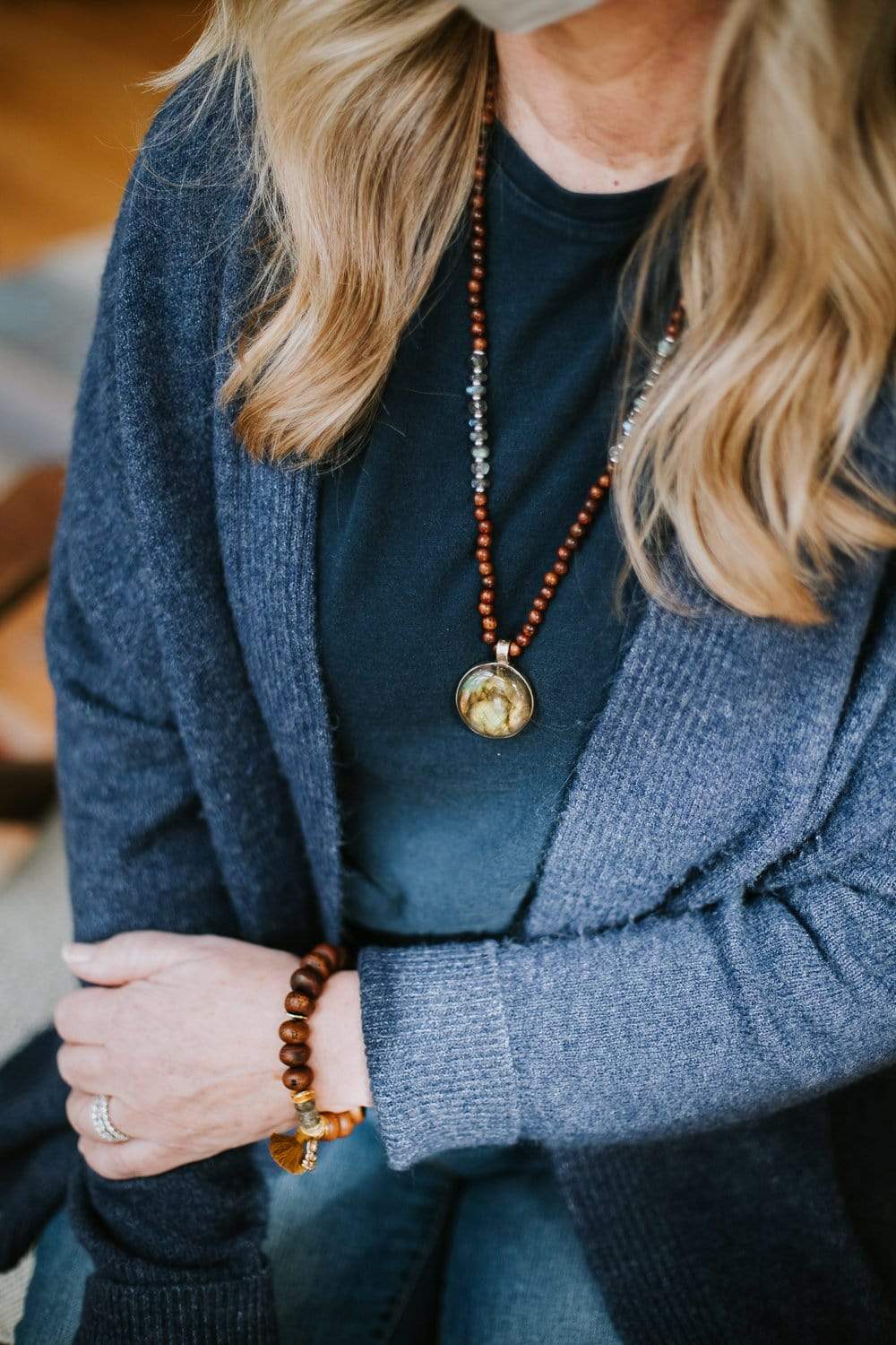 Tree of Life Healing Mala Beads - 108 Natural Gemstone Prayer Necklace for Meditation, Yoga & Spiritual Protection - Perfect for Mindfulness, Stress Relief & Positive Energy