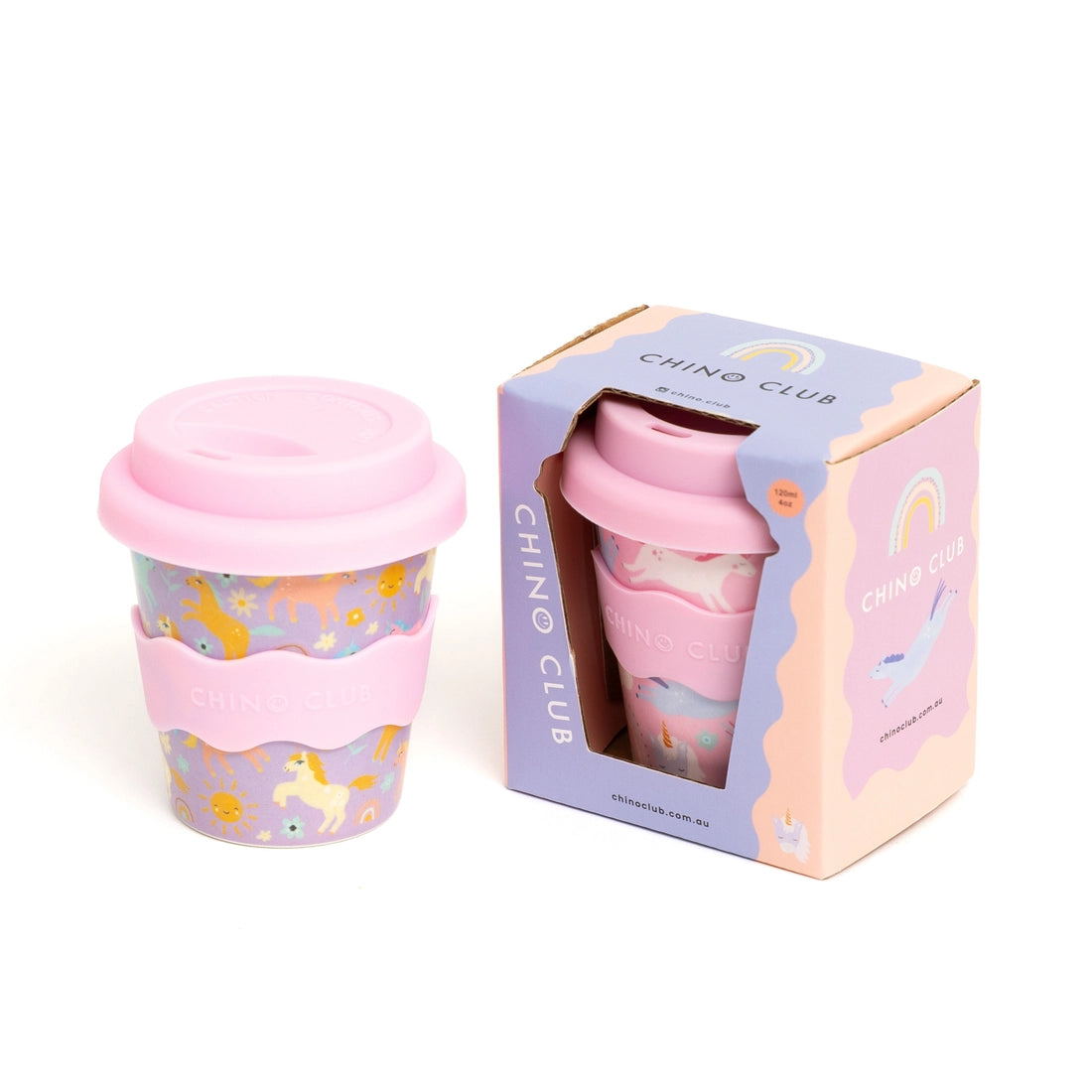 Purple Unicorn Babyccino Cup 120ml - Cute Toddler Sippy Cup for Hot & Cold Drinks - Perfect for Daycare, Travel & Home Use