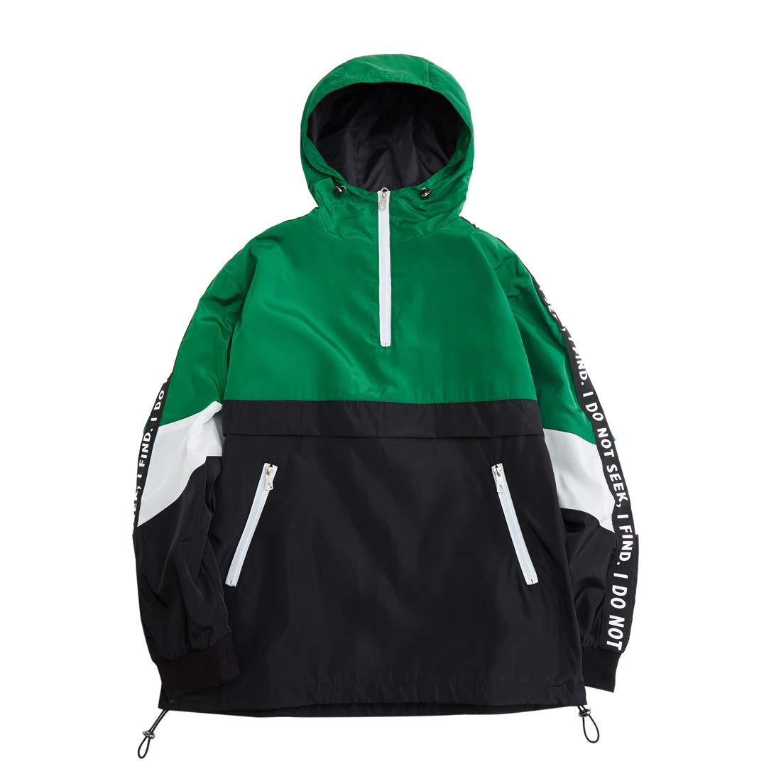 HZCX FASHION Men's Lightweight Waterproof Windbreaker Hooded Jacket for Outdoor Hiking & Casual Wear