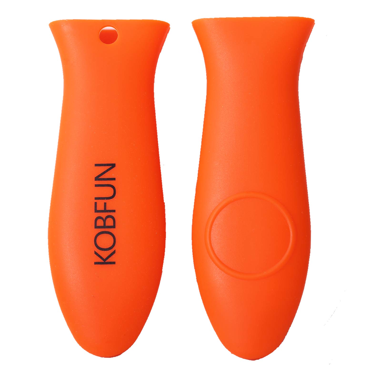 Heat Resistant Silicone Pot Handle Holder - Non-Slip Rubber Grip Sleeve for Cooking & Baking (Orange) - Perfect for Stovetop, Oven & Grill Use