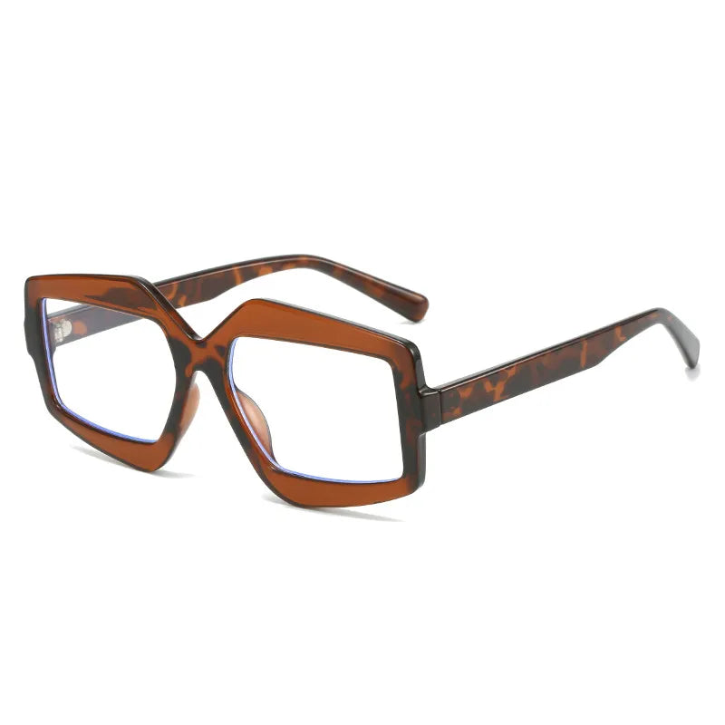 CCspace Unisex Full Rim Square Plastic Eyeglasses & Sunglasses 56825 - Stylish Reading Glasses for Men and Women, Perfect for Office, Driving, and Outdoor Activities