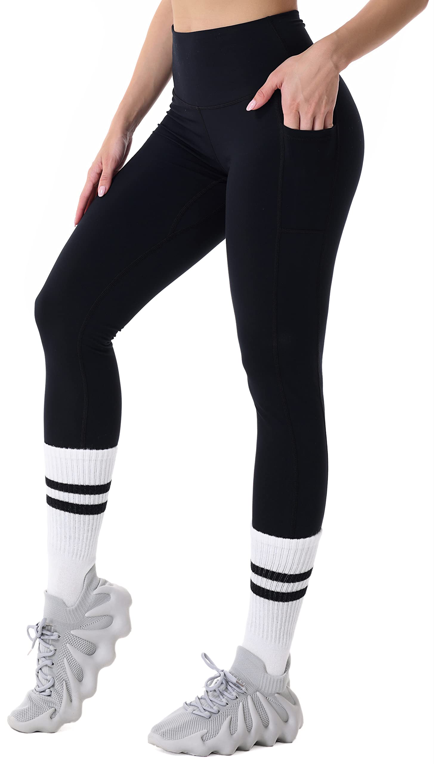 Sunzel Women's High Waist Tummy Control Workout Leggings - Yoga, Running, Gym & Everyday Wear