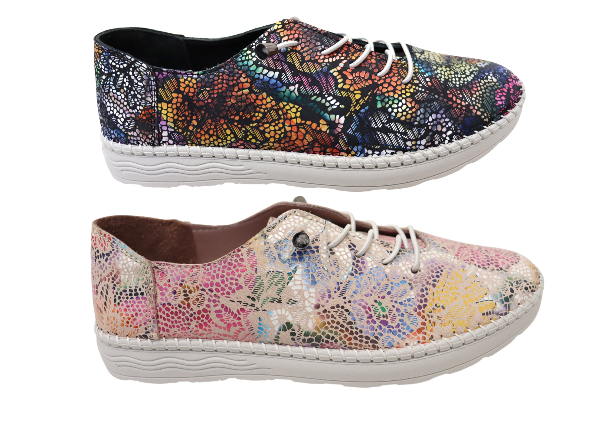 Orizonte Flowerdrum Women's Comfortable Leather European Style Shoes - Perfect for Work, Office & Formal Occasions