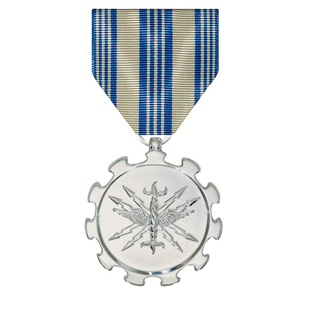 MEDALS OF AMERICA EST. 1976 Air Force Achievement Medal Anodized - Military Award for Outstanding Service & Recognition - Perfect for Ceremonies, Display Cases & Veteran Collections