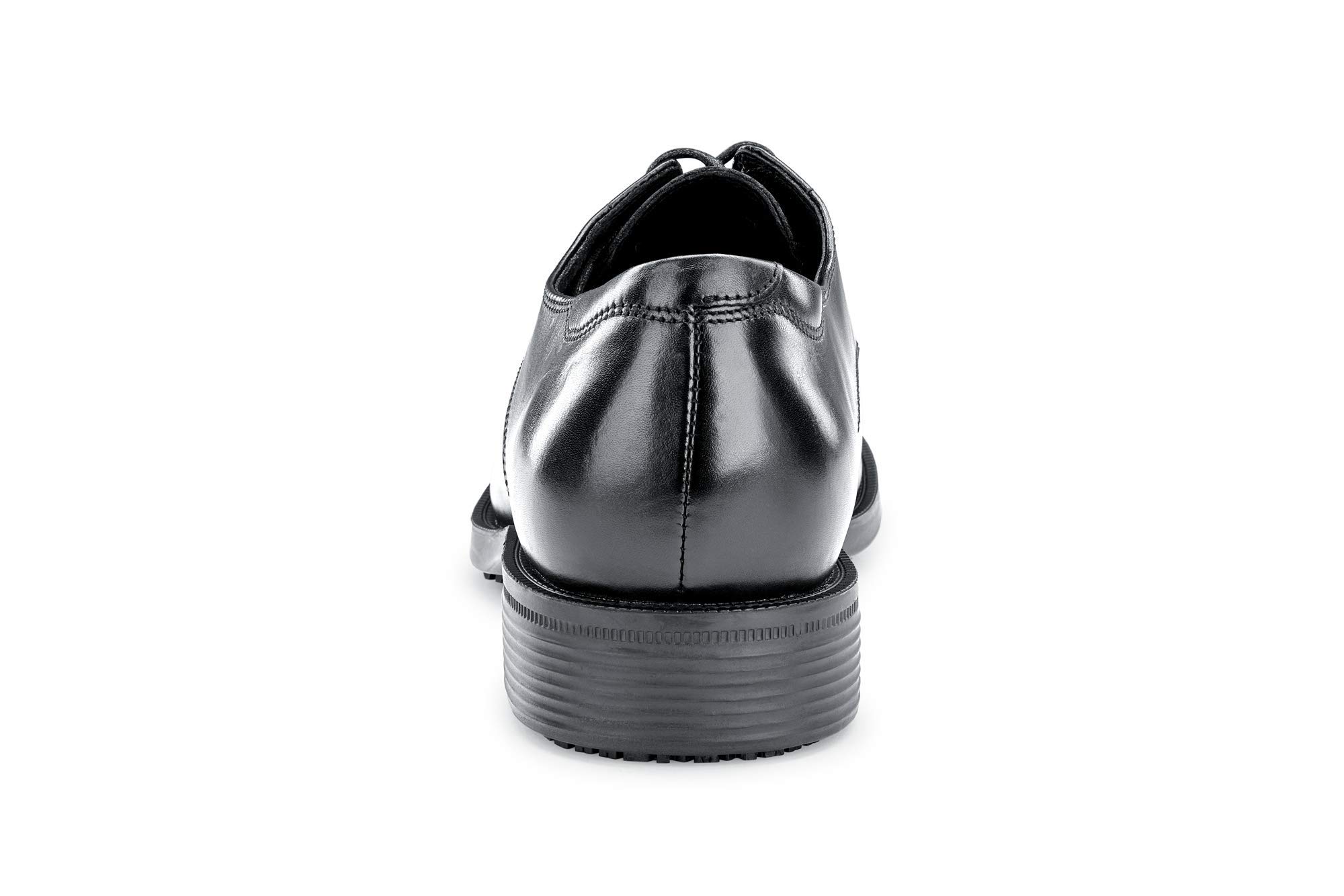 Slip-Resistant Men's Dress Shoes for Crews - Non-Slip Safety Oxfords for Work (Brown/Black) | Professional & Formal Workwear for Restaurant, Office & Business Occasions