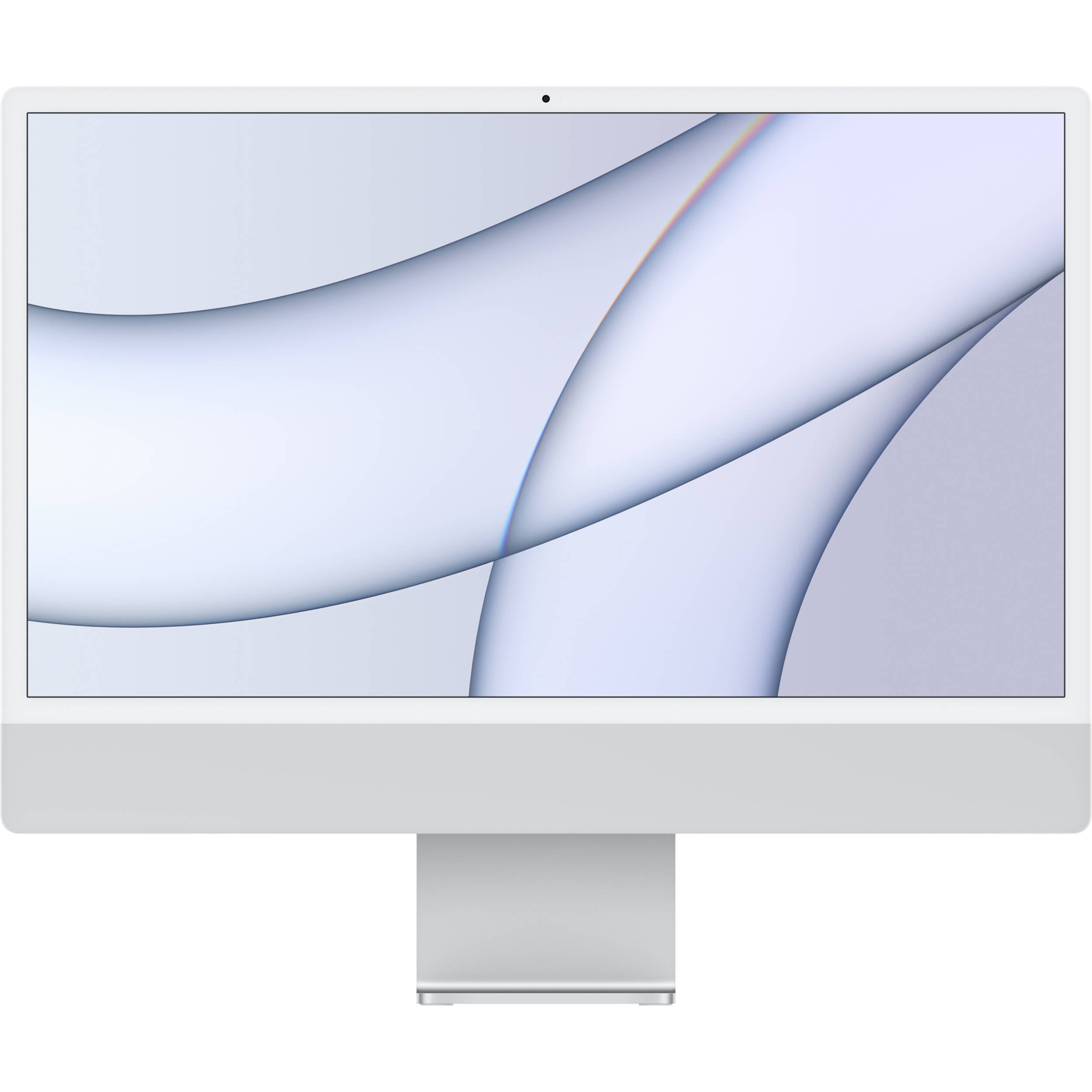 Apple iMac 24-inch (2021) with 4.5K Retina Display - M1 Chip 3.2GHz, 512GB SSD, 8GB RAM, Silver (MGPL3LL/A) - Perfect for Home Office, Graphic Design & Creative Work
