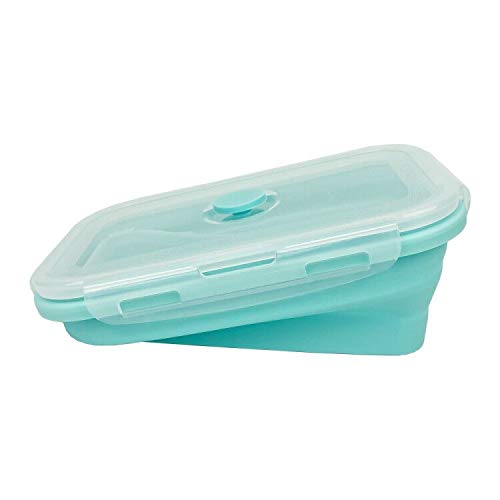CCyanzi 4-Pack Collapsible Silicone Food Storage Containers with Airtight Lids - Microwave & Freezer Safe, Space-Saving Bowls for Camping, Picnics, Meal Prep & Kitchen Organization