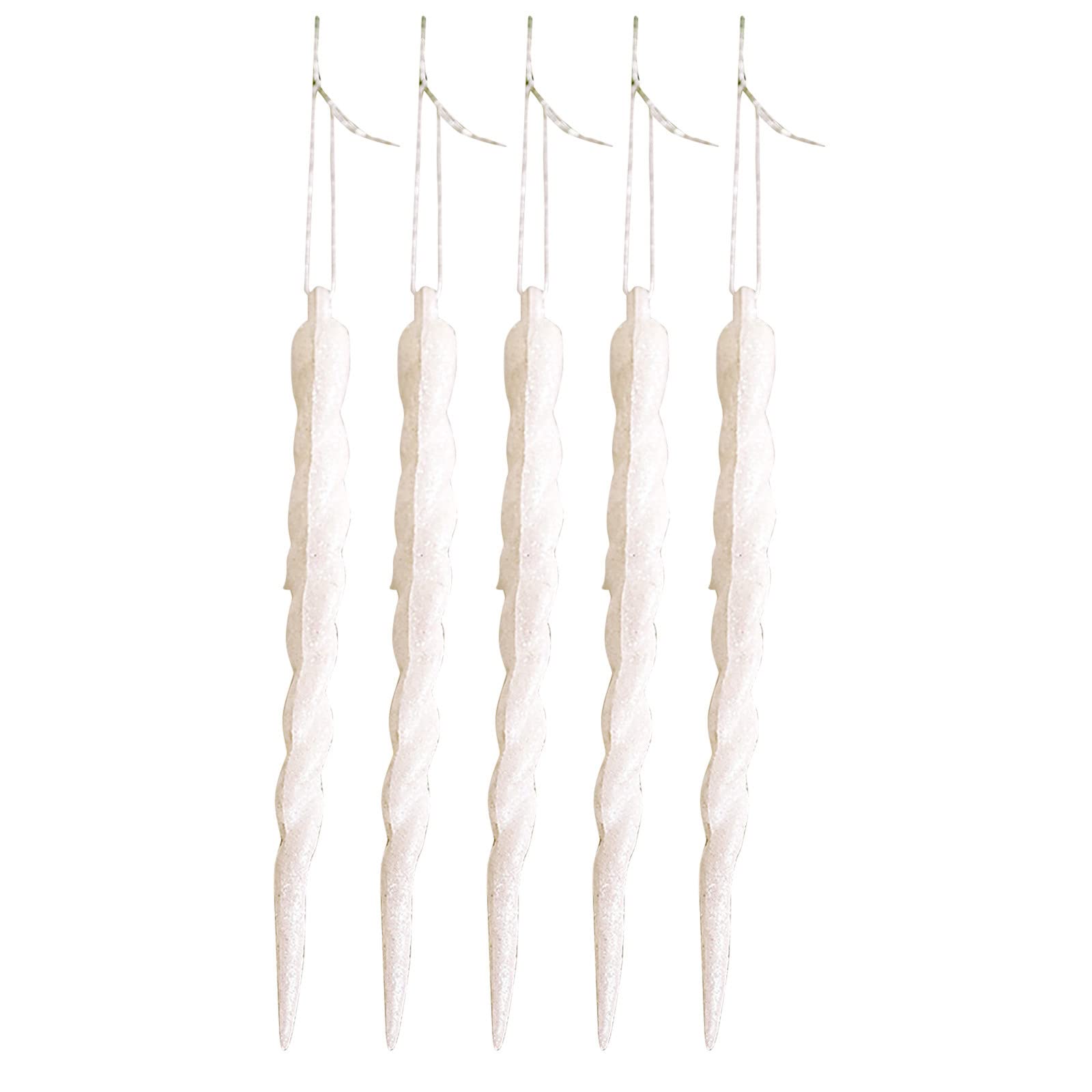 Christmas Decorations & Ornaments Set - Cute Holiday Home Decor for Tree, Winter Party, New Year | Fake Icicles & Festive Decor for Indoor/Outdoor Use