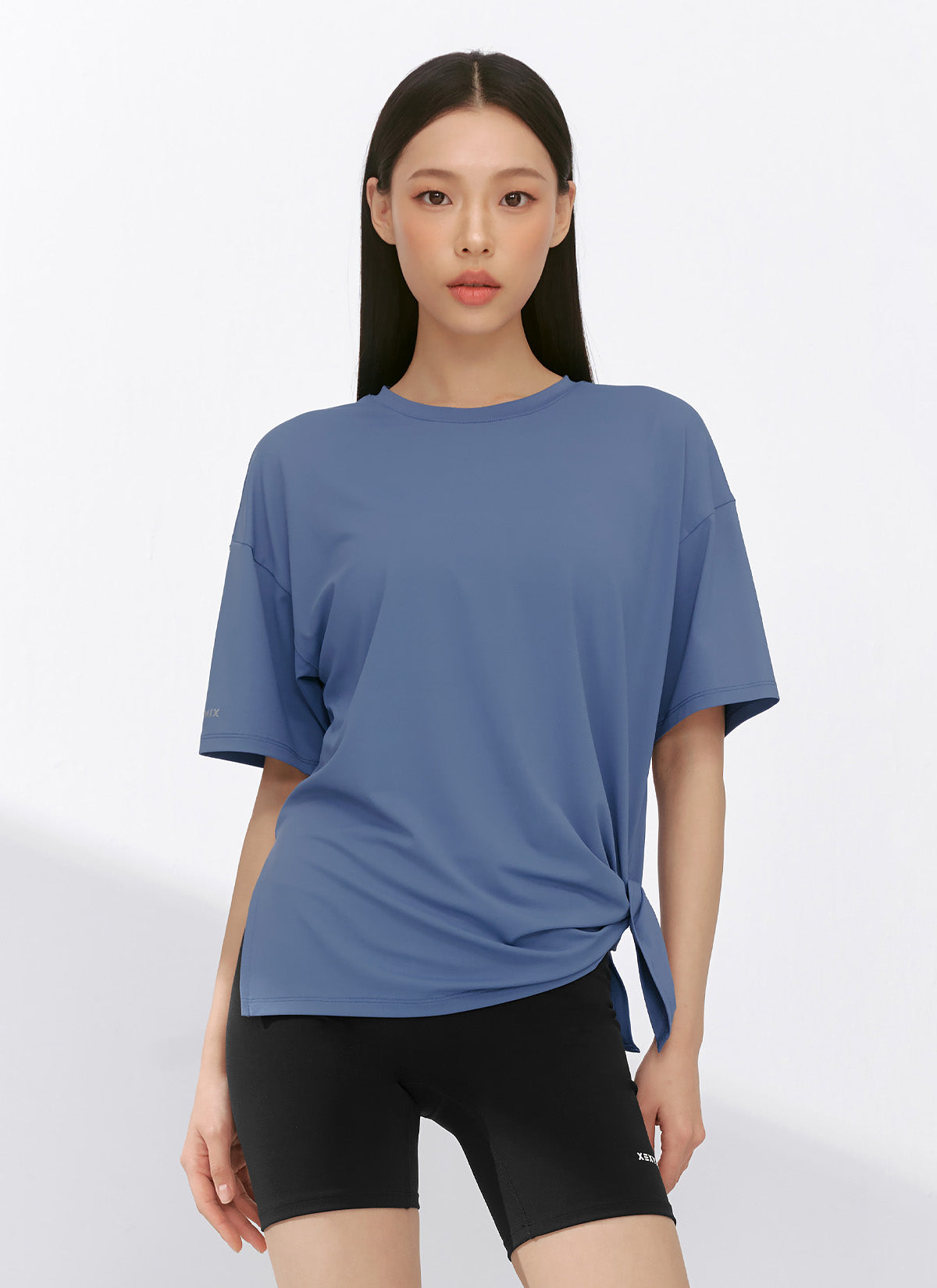 Lightweight Ice Feather 2.0 Unbalanced Loose Fit Short Sleeve T-Shirt for Women - Perfect for Casual Wear, Summer Outfits & Street Style Fashion