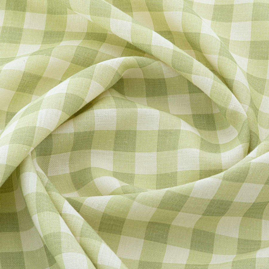 Vintage Check Linen Tablecloth - Classic Red and White Plaid Pattern for Farmhouse Dining Room Decor - Perfect for Thanksgiving, Christmas Dinner & Picnic Parties