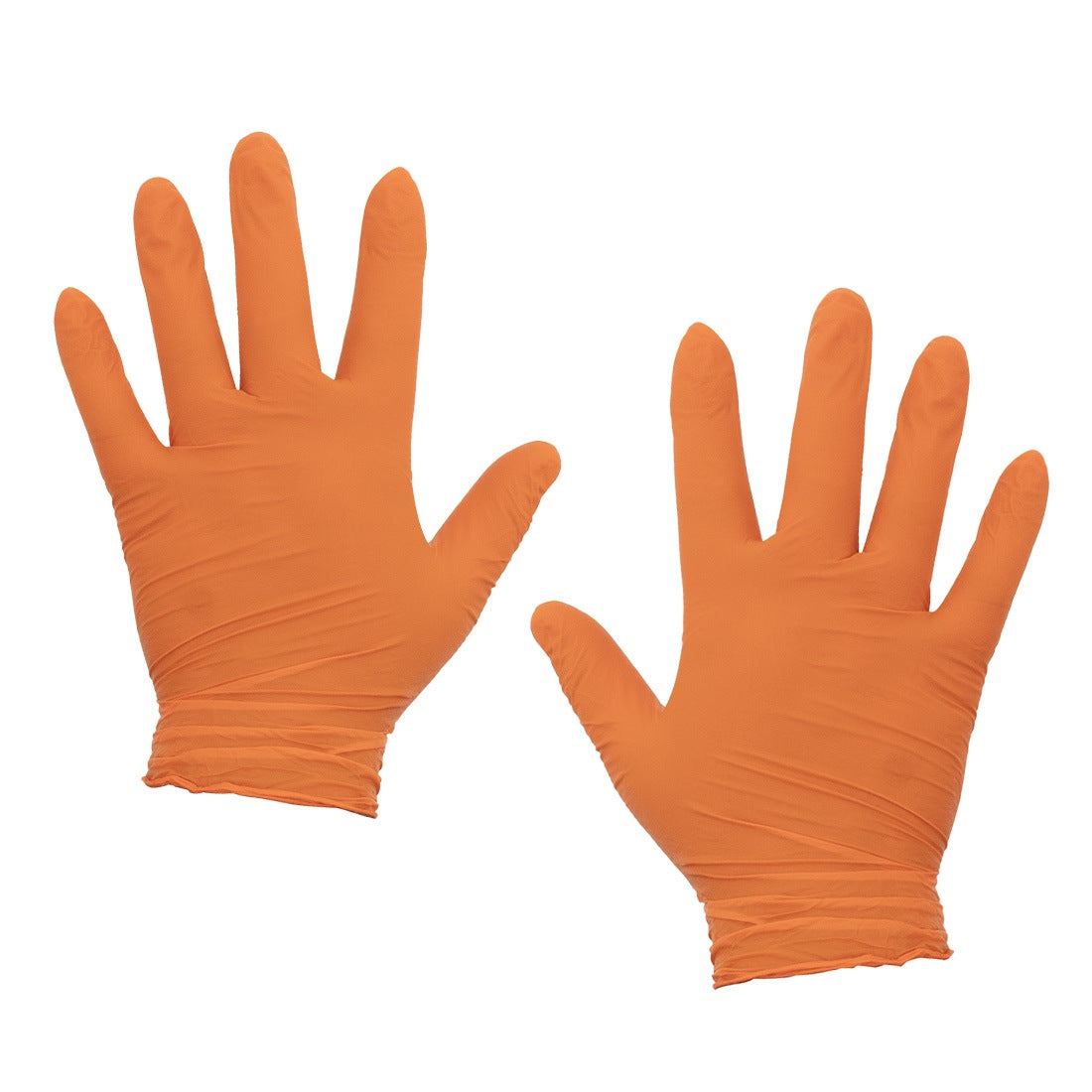Tronex 9158 Powder-Free Nitrile Disposable Gloves - Orange, XL Size (100 Count) - Chemical Resistant, Latex-Free for Medical, Cleaning, Food Handling & Industrial Use